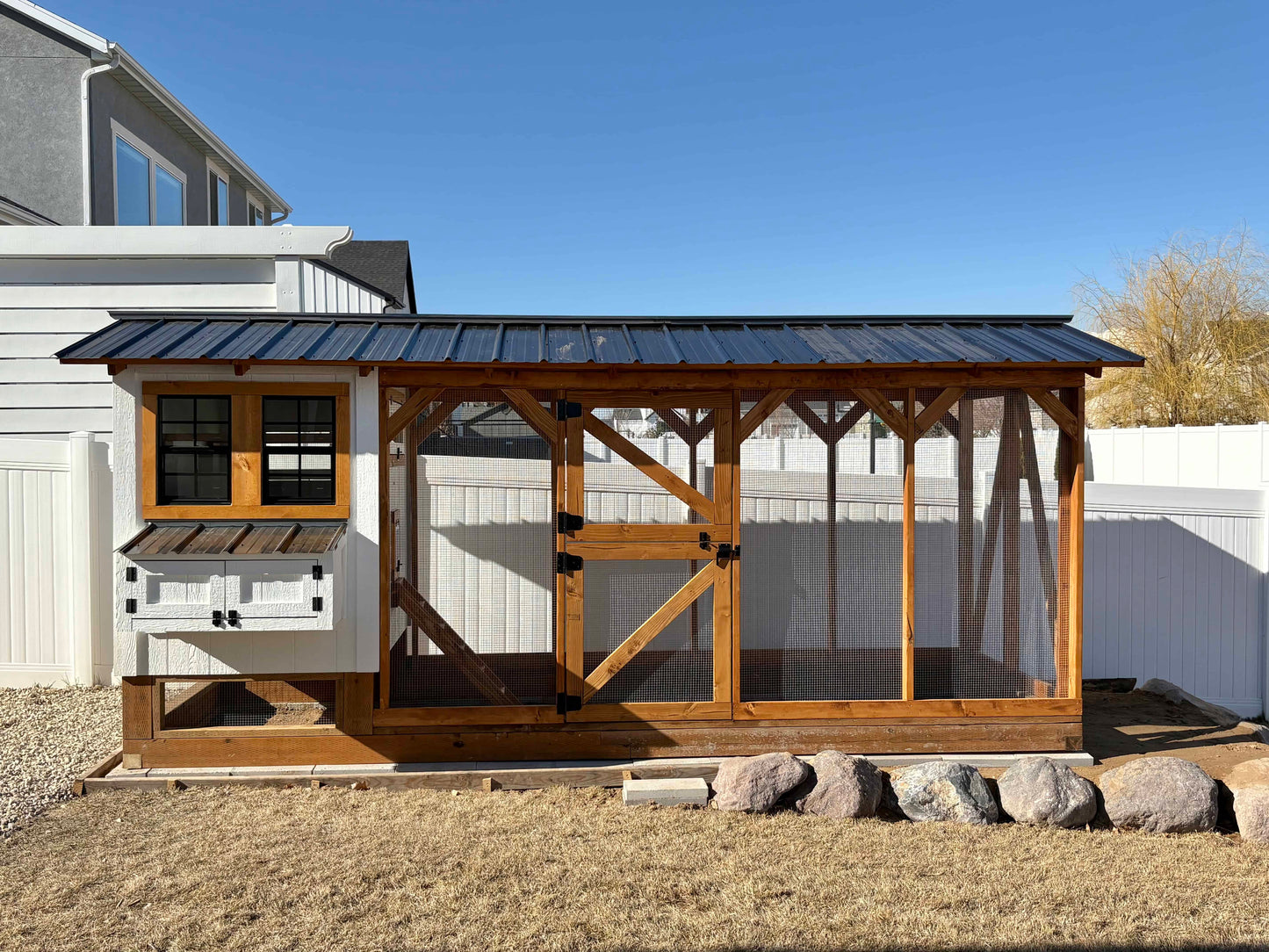 4x6x16 Gabled DIY Chicken Coop & Run Plan