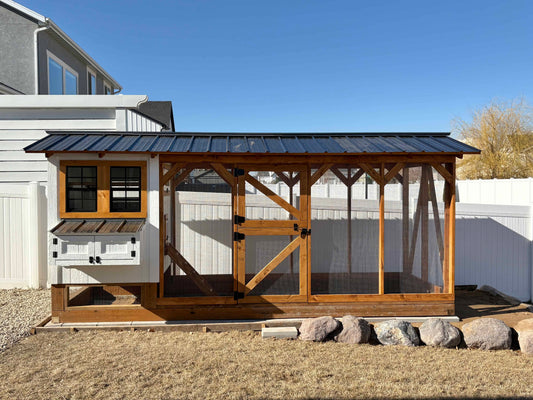 4x6x16 Gabled DIY Chicken Coop & Run Plan