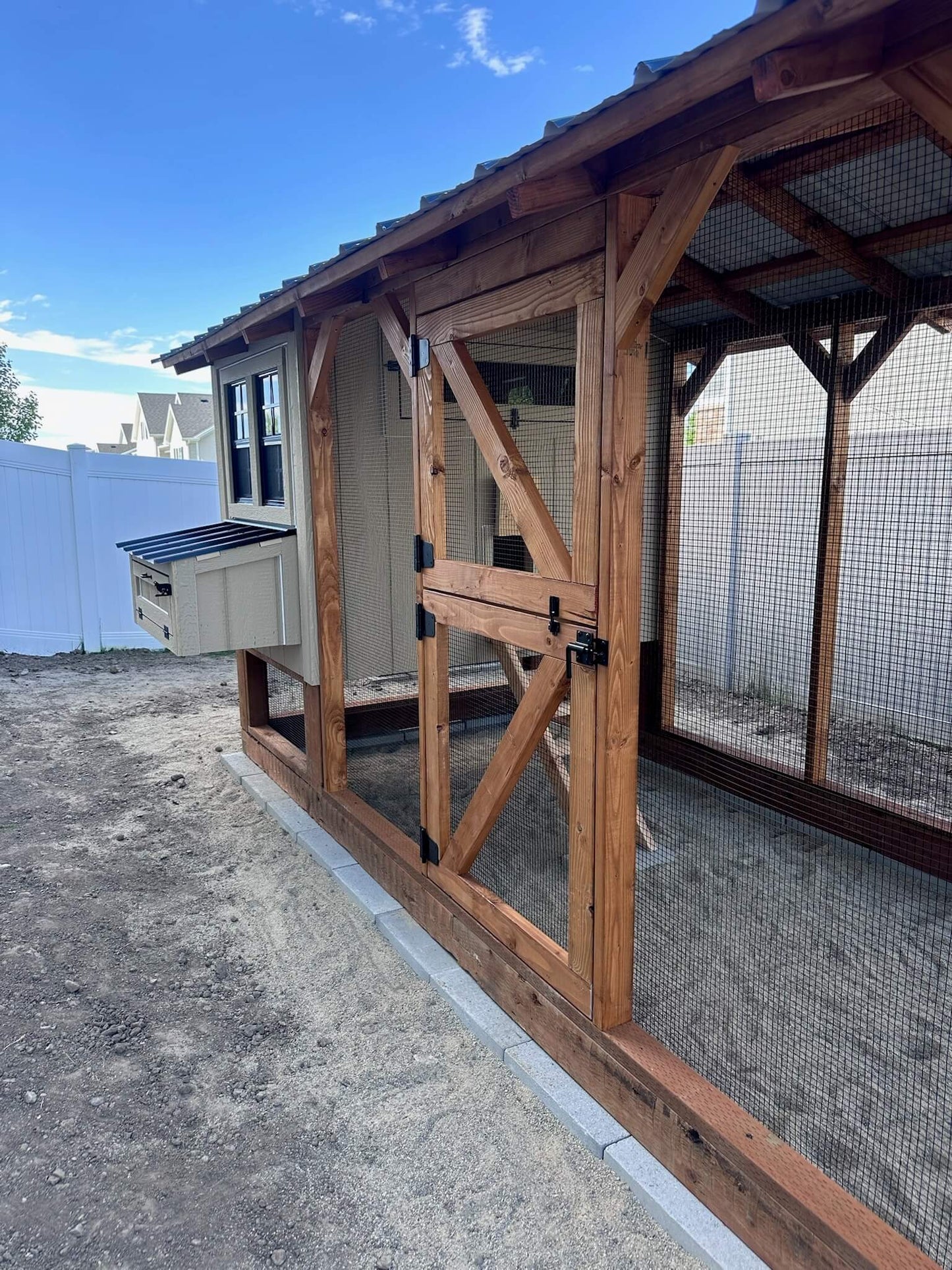 4x6x16 Gabled DIY Chicken Coop & Run Plan