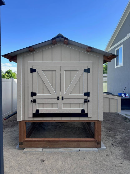 4x6x16 Gabled DIY Chicken Coop & Run Plan