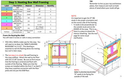4x6x16 Gabled DIY Chicken Coop & Run Plan